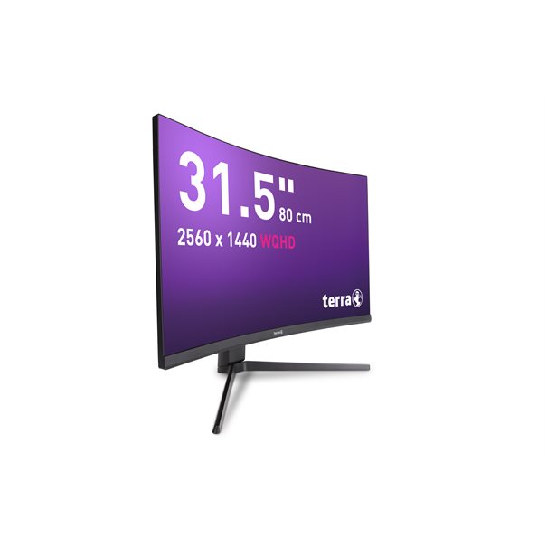 TERRA LCD/LED 3285W HA 2K VA CURVED black HDMI/DP/USB-C