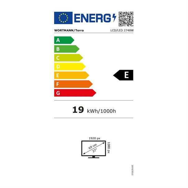 TERRA LCD/LED 2748W PV V4 IPS black HDMI/DP/USB-C 