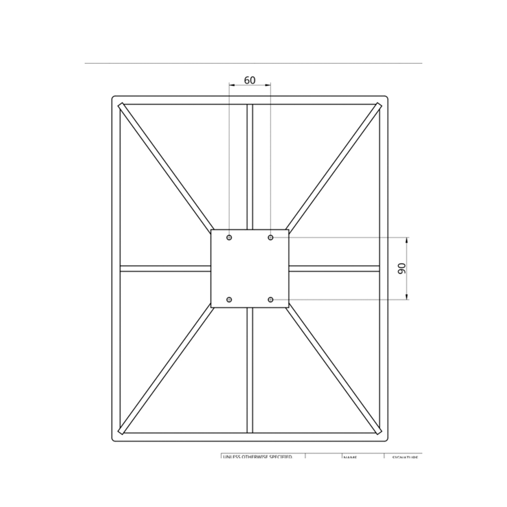 Basisplatte 40cm x 50cm für SMART, Tagesbestpreis