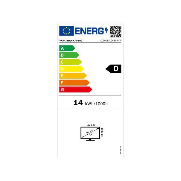 TERRA LCD/LED 2465W PV IPS white HDMI/DP/USB-C 